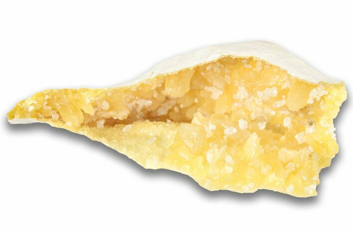 Fluorescent Yellow Calcite Crystal Cluster - South Dakota #323682